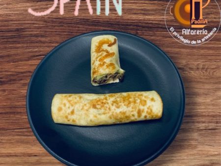 PLATO CHULETON 30 CM NEGRO MATE Y GRES