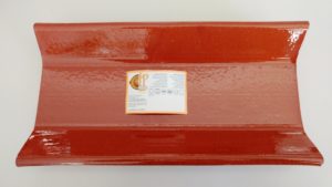 BANDEJA DE TEJA 29X15CM GRES O NEGRA 4 TEJA RECTANGULAR Nº3