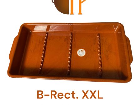 BANDEJA RECTANGULAR XXL 64x33x8cm ESTRIAS