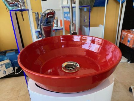 lavabo rojo tomate
