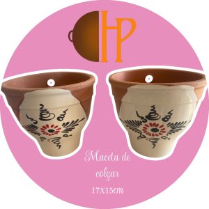 MACETA DE COLGAR 17X15CM NEW 8 MACETAPEQUENA