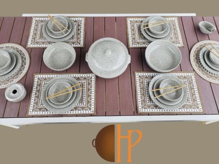 VAJILLA BEIGE CALIZA
